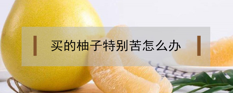 买的柚子特别苦怎么办